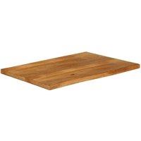 Berkfield Home Table Top Live Edge 120x60x2.5 cm Solid Wood Mango in Brown
