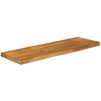 Berkfield Home Table Top Live Edge 110x40x3.8 cm Solid Wood Mango in Brown