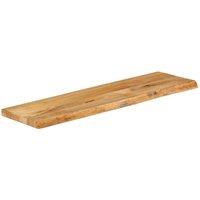 Berkfield Home Table Top Live Edge 110x40x3.8 cm Solid Wood Mango in Brown