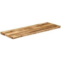 Berkfield Home Table Top Live Edge 110x40x2.5 cm Solid Wood Rough Mango in Brown