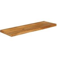 Berkfield Home Table Top Live Edge 110x40x2.5 cm Solid Wood Mango in Brown
