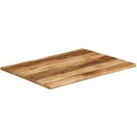 Berkfield Home Table Top Live Edge 100x80x2.5 cm Solid Wood Rough Mango in Brown