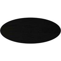 Berkfield Home Table Top Dark Brown 140x60x2 cm Solid Wood Oak Oval | Size: 140 x 60 x 2 cm