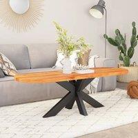 Berkfield Home Table Top 110x40x2.5 cm Oval Solid Wood Acacia in Brown