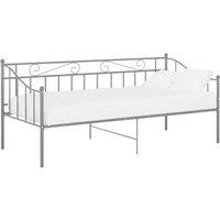 Berkfield Home Sofa Bed Frame Grey Metal 90x200 cm