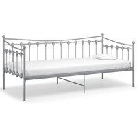 Berkfield Home Sofa Bed Frame Grey Metal 90x200 cm