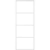 Berkfield Home Sliding Door ESG Glass & Aluminium 76x205 cm White