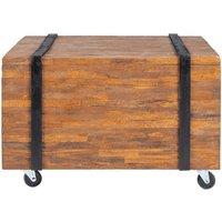 Berkfield Home Side Table Teak 60x60x38 cm in Brown | Size: 60 x 60 x 38 cm