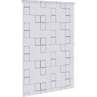 Berkfield Home Shower Roller Blind 140x240 cm Square in White