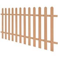 Berkfield Home Picket Fence WPC 200x100 cm in Brown