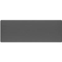 Berkfield Home Luxury Basin Overflow Square Matt Dark Grey 41x41 cm Ceramic