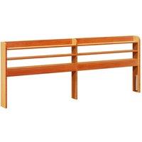 Berkfield Home Headboard with Shelves Wax Brown 180 cm Solid Wood Pine