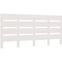 Berkfield Home Headboard White 135x3x80 cm Solid Wood Pine | Size: 135 x 3 x 80 cm