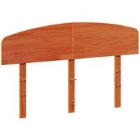 Berkfield Home Headboard Wax Brown 135 cm Solid Wood Pine