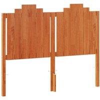 Berkfield Home Headboard Wax Brown 135 cm Solid Wood Pine