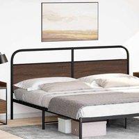 Berkfield Home Headboard Brown Oak 180 cm Steel & Engineered Wood