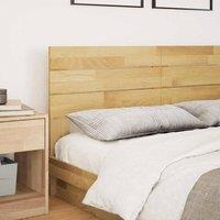Berkfield Home Headboard 140 cm Solid Wood Oak in Brown