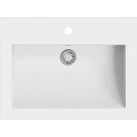 Berkfield Home Granite Basin 600x450x120 mm White
