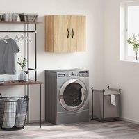 Berkfield Home Wall Cabinet Sonoma Oak 60x31x60 cm Engineered Wood in Brown | Size: 60 x 31 x 60 cm