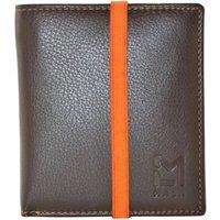 Mala leather Men's Hudson Contemporary Tri Fold Wallet in Brown