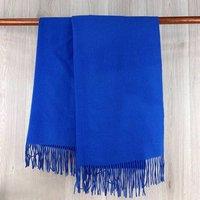 My Posh Shop Women's Cashmere Blend Scarf in Bright Blue