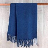 My Posh Shop Women's Cashmere Blend Scarf in Navy