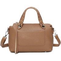 Fontanella Fashion Women's Modella PU Leather Shoulder Hand Bag in Light Brown