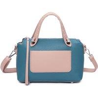 Fontanella Fashion Women's Modella PU Leather Shoulder Hand Bag in Aqua