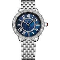 STHRLING Original Women's Regalia 4074 40mm Quartz Watch - MOP Dial, Stainless Steel Bracelet in Blue