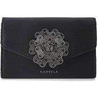 Carvela Women's 'Fiore Flower Clutch' Bag in Black