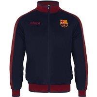 FC Barcelona Boy's Kids Retro Track Top Jacket in Navy | Size: 4-5 Years
