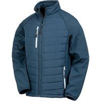 Result Men's Black Compass Padded Soft Shell Jacket in Navy | Size: 3XL