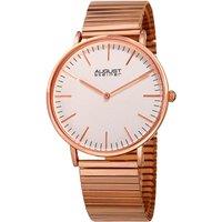 August Steiner Men's Elunara Crest 40mm Japanese Quartz in Silver