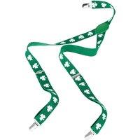 tectake St Patrick's Day Shamrock Braces in Green