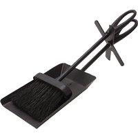 JVL Purbeck Hearth Set - Black