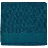 Furn Textured Weave Oxford Panel Bath Towel in Blue