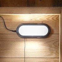 Marco Paul Black Solar Powered Bright LED Shed Light with Pull Cord