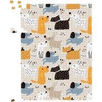 Warren Reed - Designer Hand Drawn Dogs Jigsaw Puzzle in Brown | Size: 500 Piece
