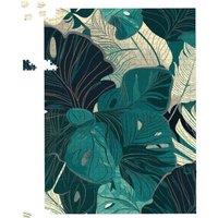Warren Reed - Designer Tropical Green Leaves Jigsaw Puzzle | Size: 500 Piece