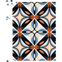 Warren Reed - Designer Brown & Blue Geometric Pattern Jigsaw Puzzle | Size: 1000 Pieces