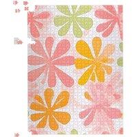Warren Reed - Designer Yellow & Pink Flowers Jigsaw Puzzle | Size: 500 Piece