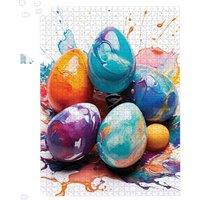 Warren Reed - Designer Watercolor Easter eggs Jigsaw Puzzle | Size: 1000 Pieces