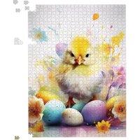 Warren Reed - Designer Easter Chick Splashart Jigsaw Puzzle | Size: 1000 Pieces