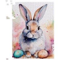 Warren Reed - Designer Easter Bunny Watercolour Jigsaw Puzzle | Size: 500 Piece
