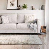 New Edge Blinds Deluxe Fur Rug in Cream | Size: 80 cm x 150 cm
