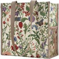 Signare Shopper Bag Floral Morning Garden in Beige