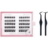 Lola's Lashes "Soft Wisp" Pre-Glued Lashes Starter Set in Clear