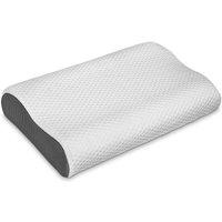 Aamira Orthopaedic Memory Foam Pillow Cervical Neck Support for All Sleepers in White
