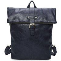 Fontanella Fashion Bravaro Unisex Foldtop Backpack in Navy