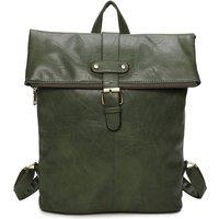 Fontanella Fashion Bravaro Unisex Foldtop Backpack in Olive
